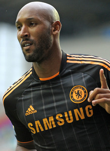 Nicolas Anelka celebrates